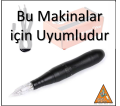 1 ADET 3RL KARTUŞLU İĞNE - HYBRID MAKİNA UYUMLU STERİL TİTANYUM KALICI MAKYAJ MAKİNASI İĞNESİ