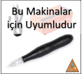 10 ADET 3F KARTUŞLU İĞNE - HYBRID MAKİNA UYUMLU STERİL TİTANYUM KALICI MAKYAJ MAKİNASI İĞNESİ