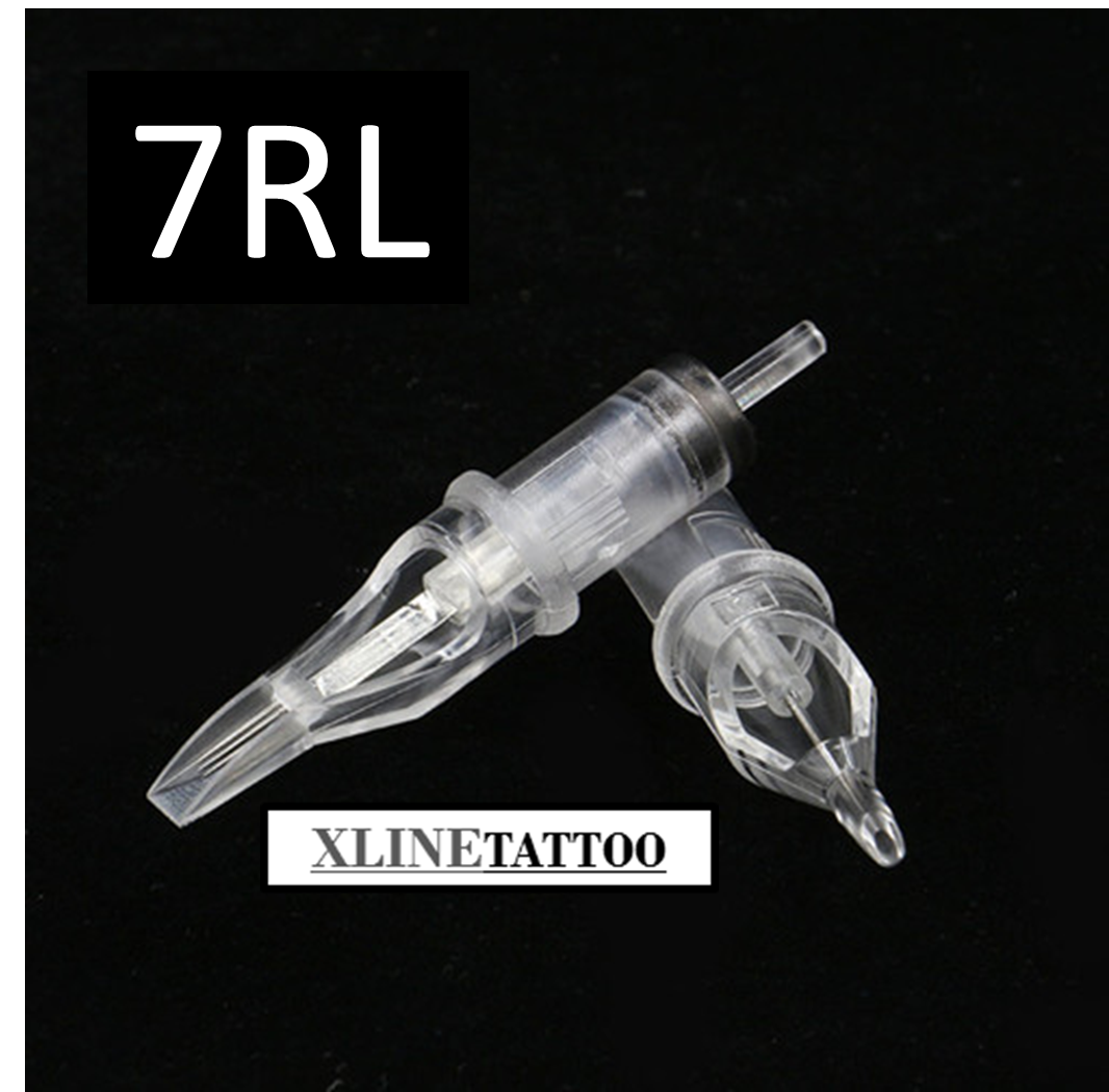 XLTN-047R 10 ADET 7RL KARTUŞLU İĞNE - CHEYENNE HAWK UYUMLU STERİL TİTANYUM DÖVME MAKİNASI İĞNESİ
