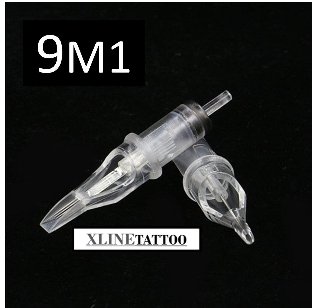 XLTN-047 10 ADET 9M1 KARTUŞLU İĞNE - CHEYENNE HAWK UYUMLU STERİL TİTANYUM DÖVME MAKİNASI İĞNES