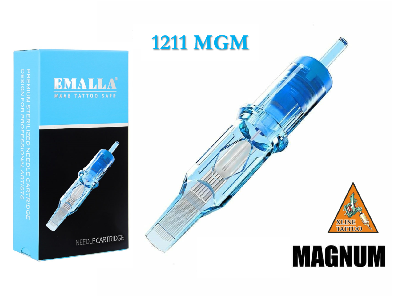 1 ADET 1211 MGM KARTUŞLU İĞNE - CHEYENNE HAWK UYUMLU STERİL TİTANYUM DÖVME MAKİNASI İĞNES
